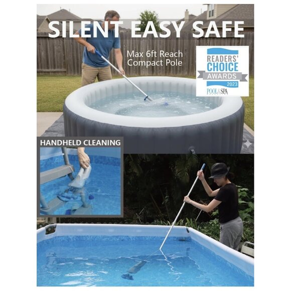 KOKIDO XTROVAC 110 Rechargeable Handheld SWIMMING Pool Vacuum Set Model EV05 - Picture 2 of 6